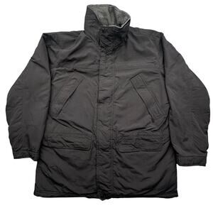 LL Bean Mountain Classic Water-Resist Men Large Jacket 0 UU64 PATCHED HOLE